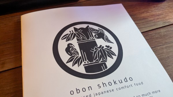 Obon Shokudo Portland, OR - menu front