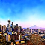 Seattle - Kerry Park - Evening City View (2)